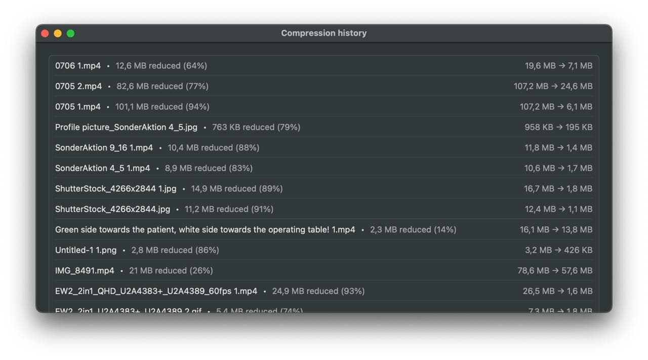 Kirill compression history