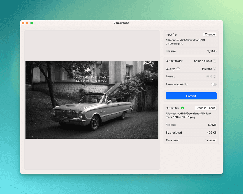 Compresto 1.1: image compression and gif conversion