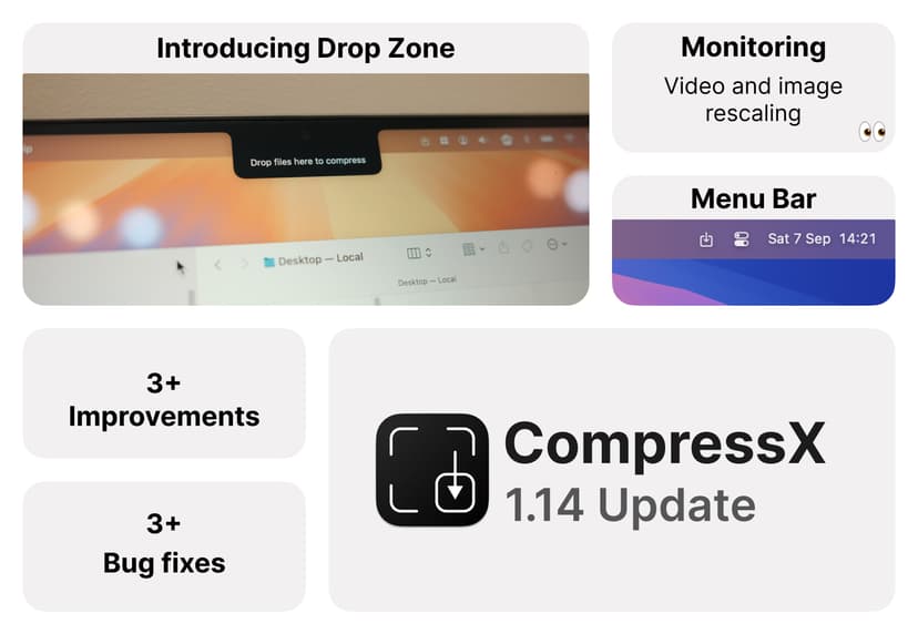 Compresto 1.14: Introducing Drop Zone, and more!