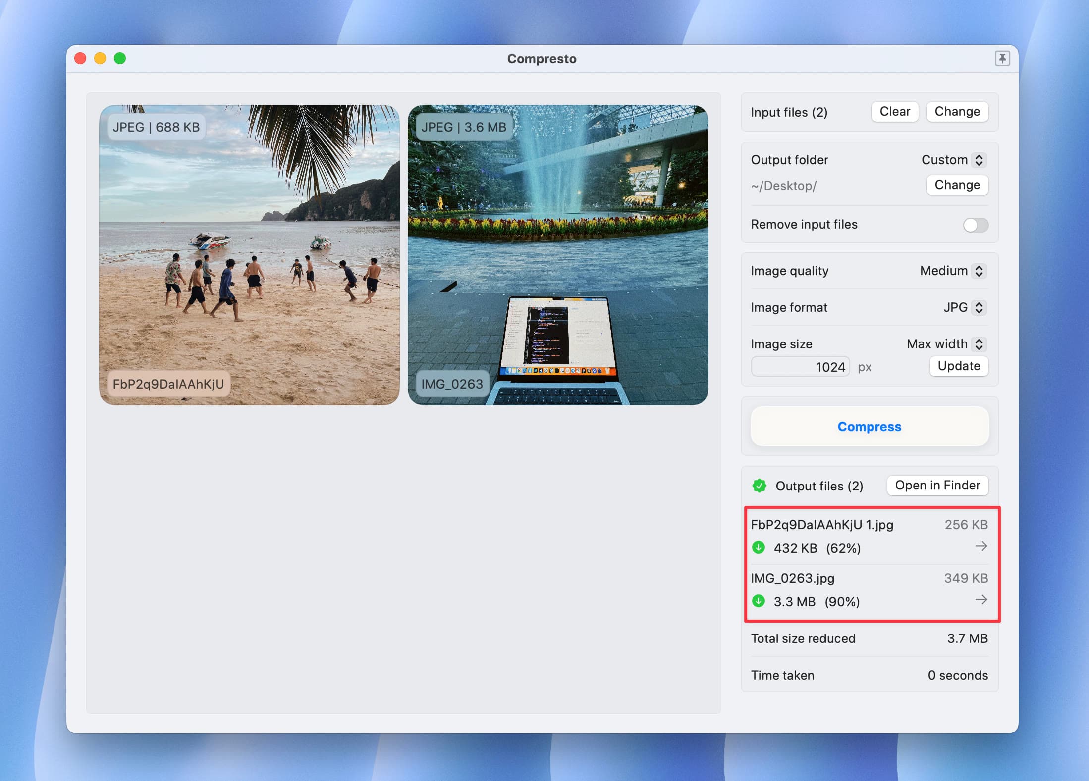 show reduced percentage
